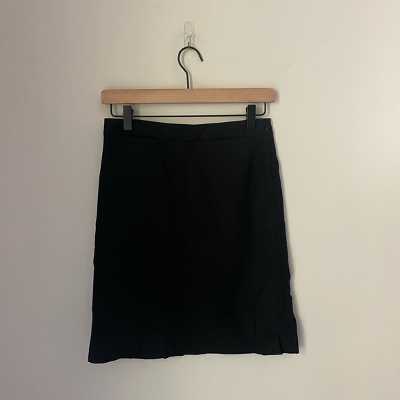 theory Wool Black Pencil Skirt Size 0 - Picture 1 of 6
